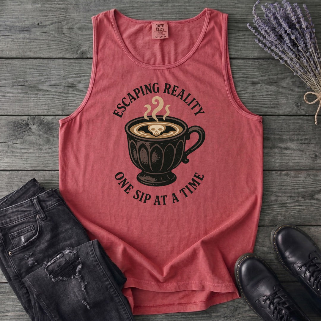 Escaping Reality One Sip At A Time Tank Top
