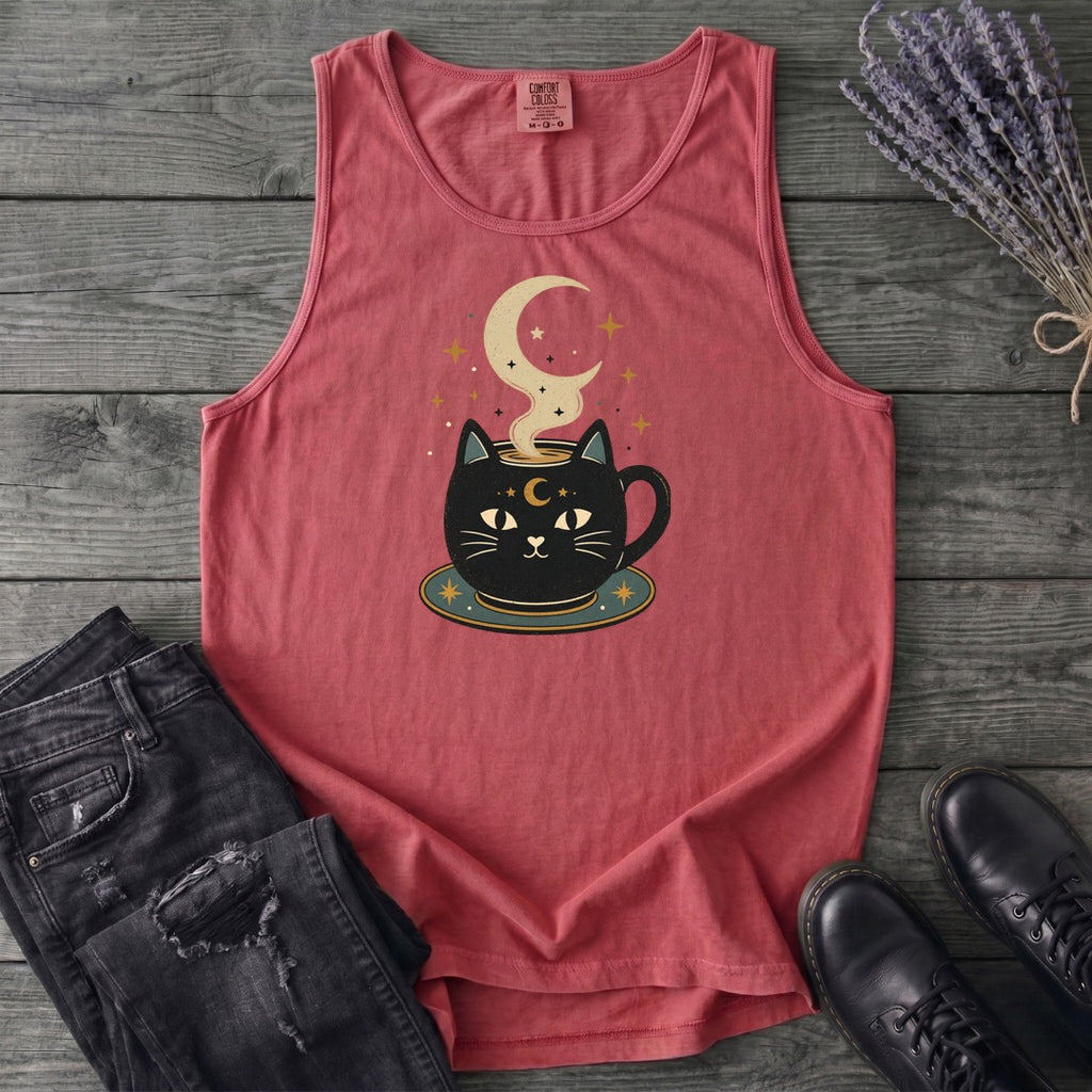 Celestial Cat Coffee Tank Top