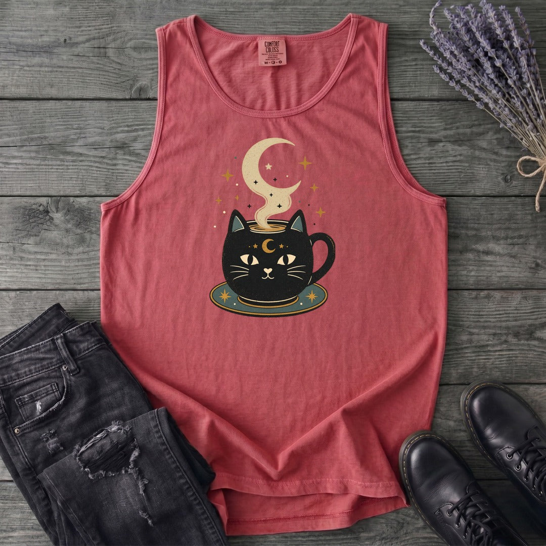 Celestial Cat Coffee Tank Top
