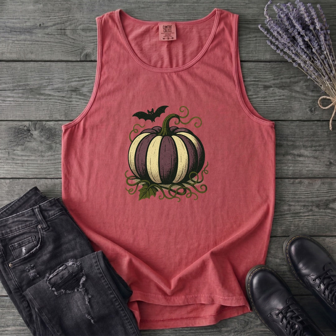 Striped Pumpkin Tank Top