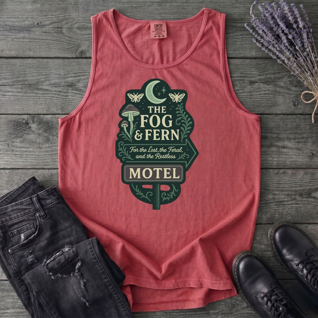 The Fog And Fern Motel Tank Top
