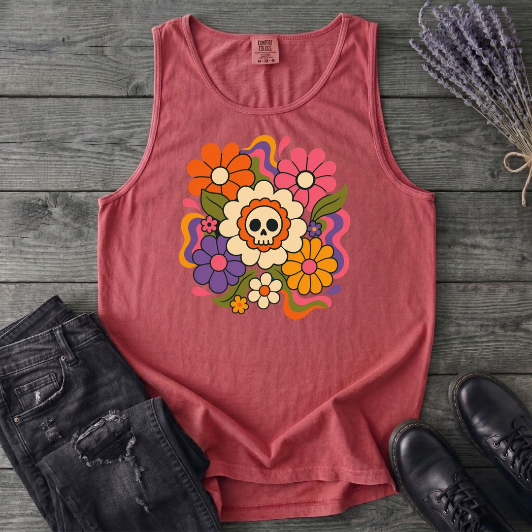 skull daisies Tank Top