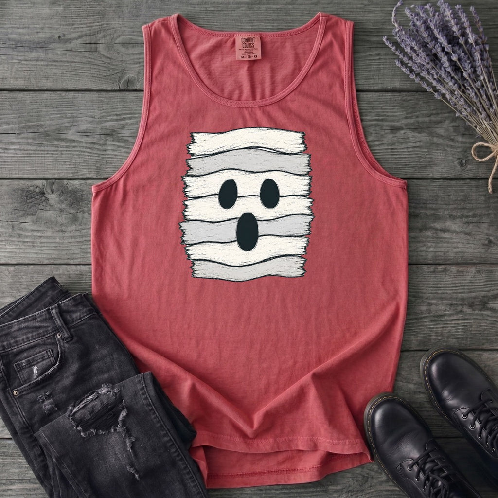 Fabric Strip Ghost Tank Top