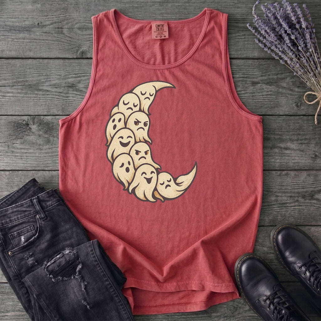 crescent moon ghosts Tank Top