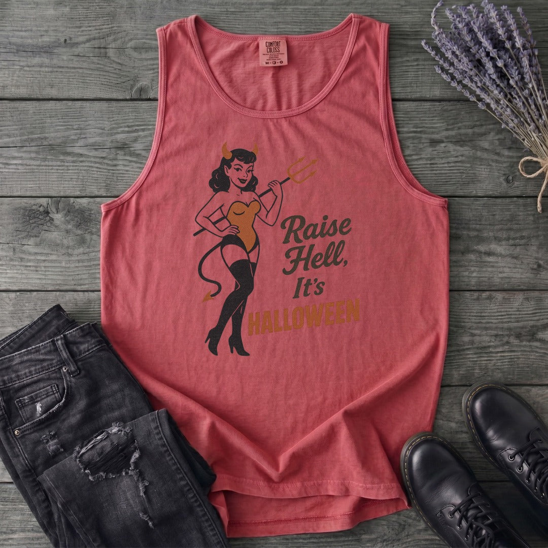Raise Hell Its Halloween Tank Top