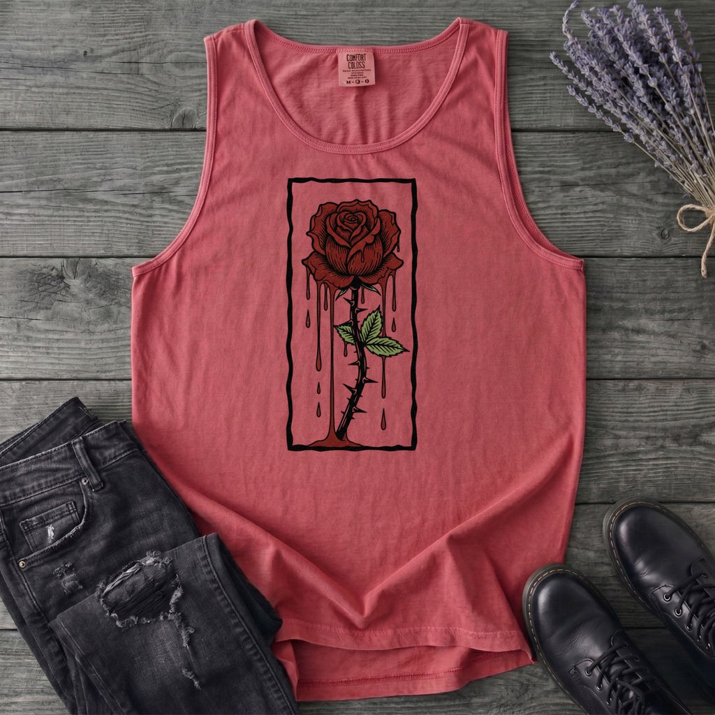 dripping rose Tank Top