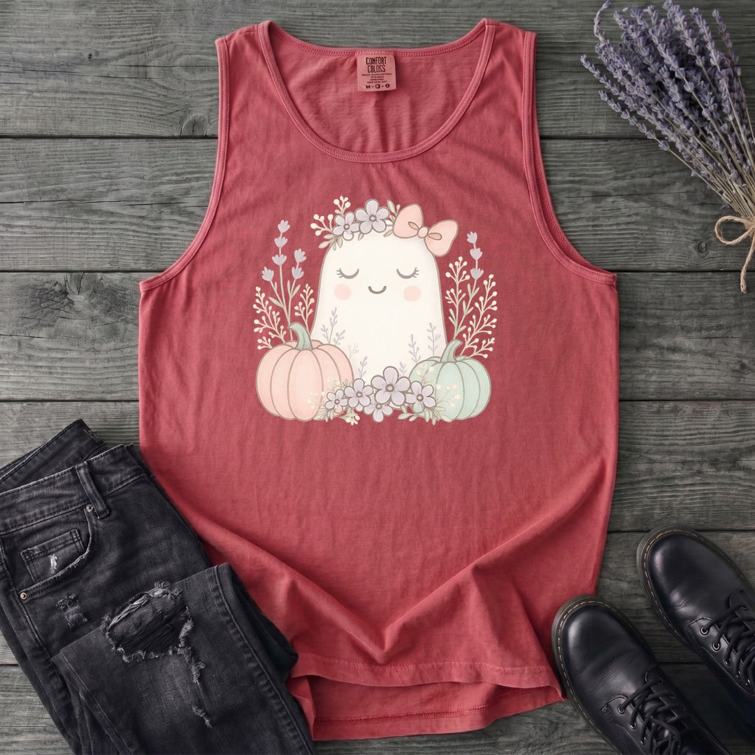 Boho Coquette Ghost Tank Top