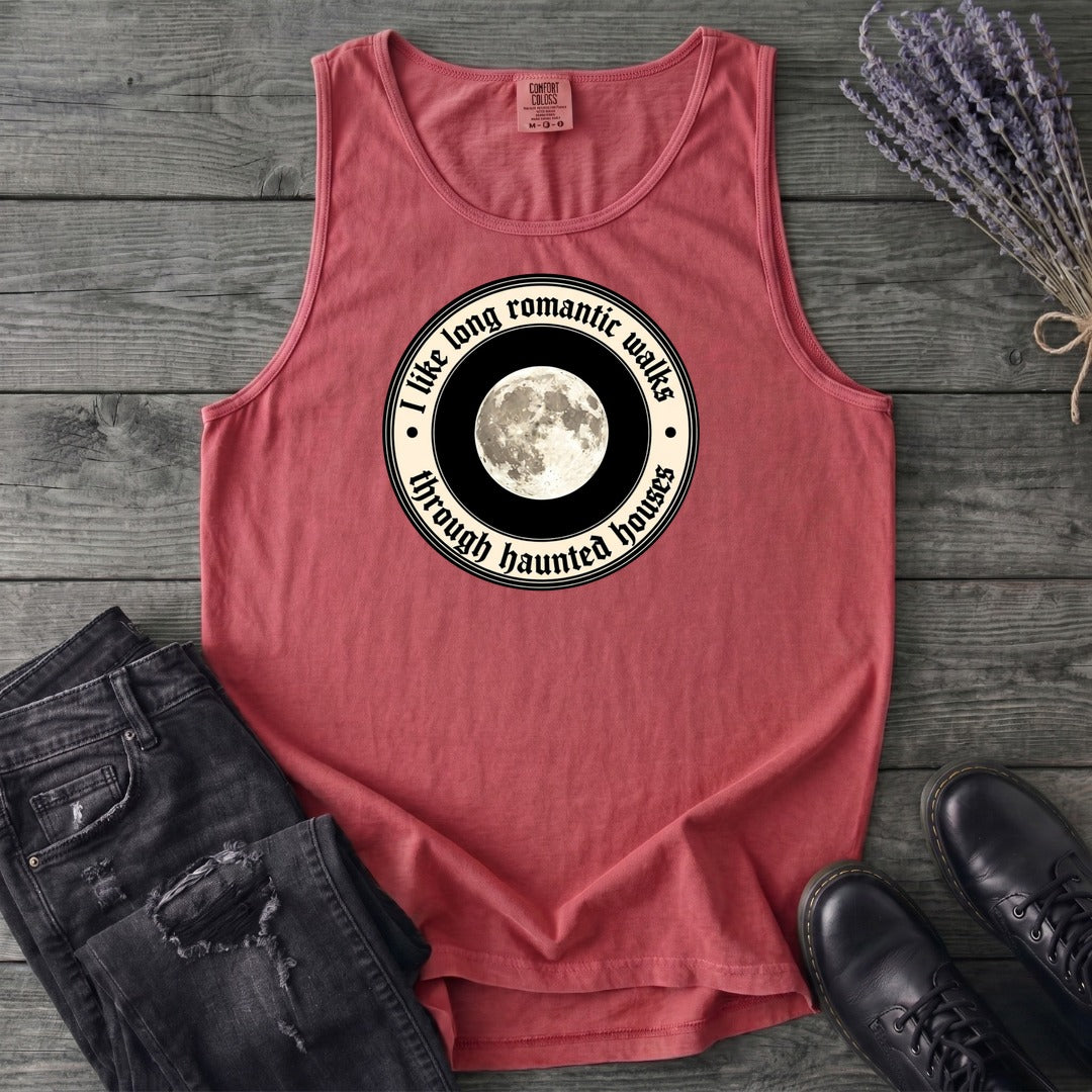Long Romatic Walks Haunted House Tank Top