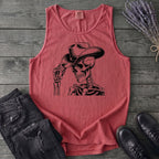 Cowboy Hat Skeleton Tank Top