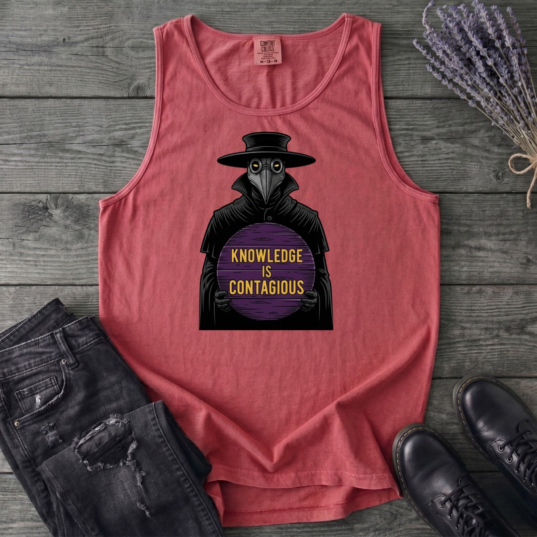 Plague Doctor Knowledge Is Contageous Tank Top