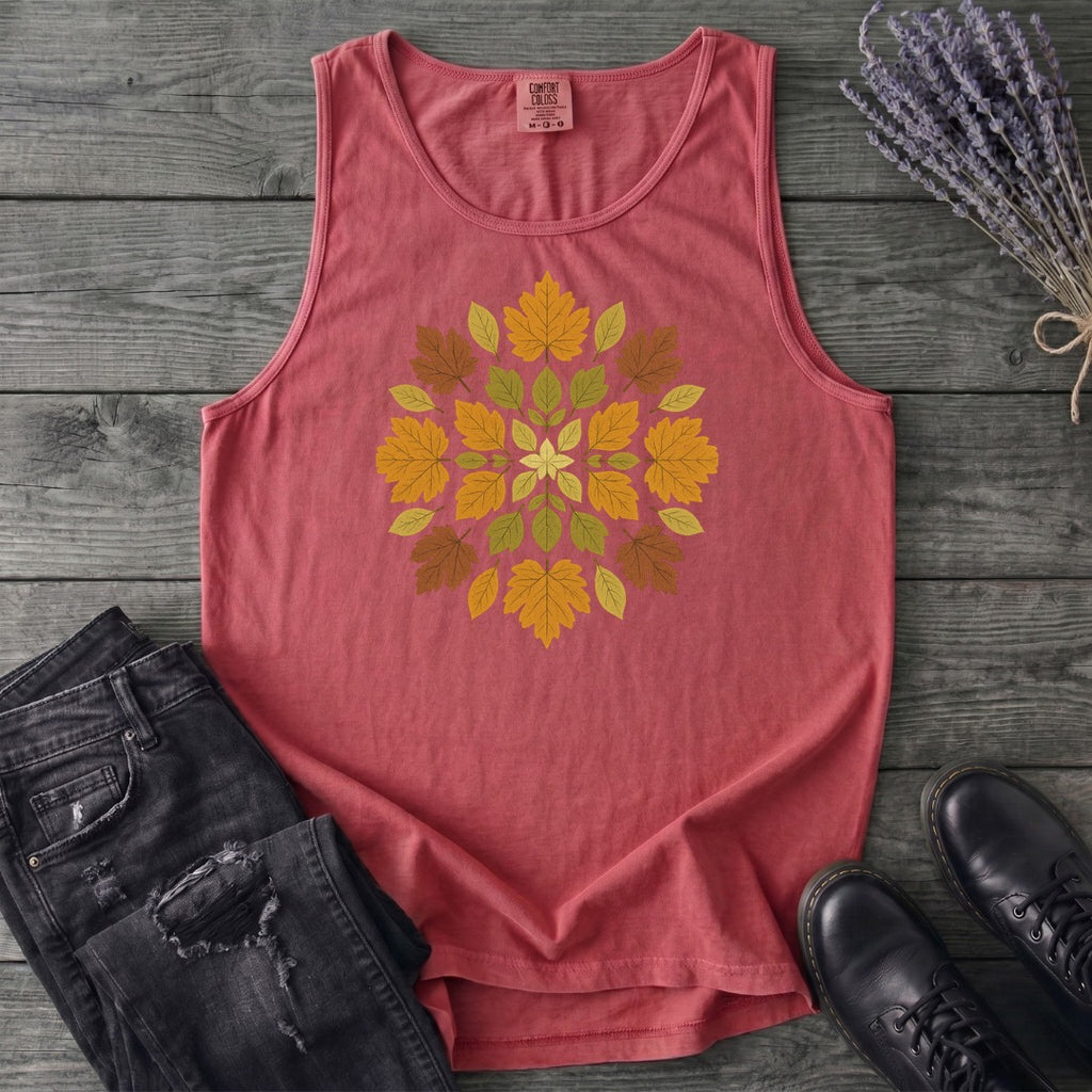 autumn leaves mandala Tank Top