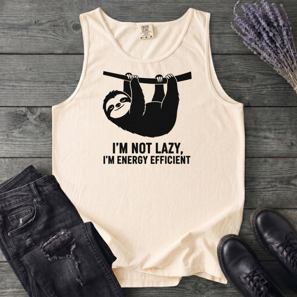 Im Not Lazy Im Energy Efficient Tank Top
