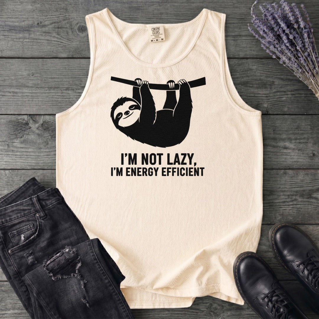 Im Not Lazy Im Energy Efficient Tank Top