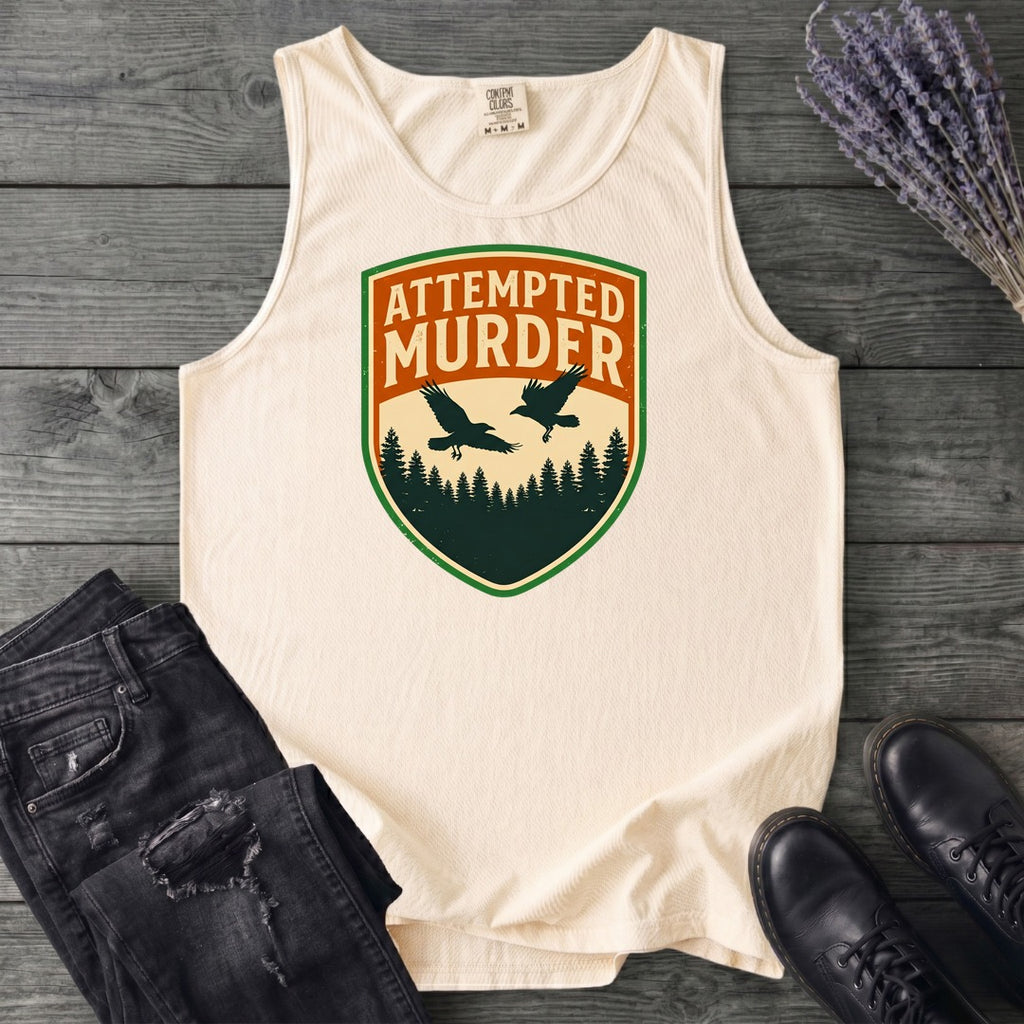Attempted Murder Crows Tank Top