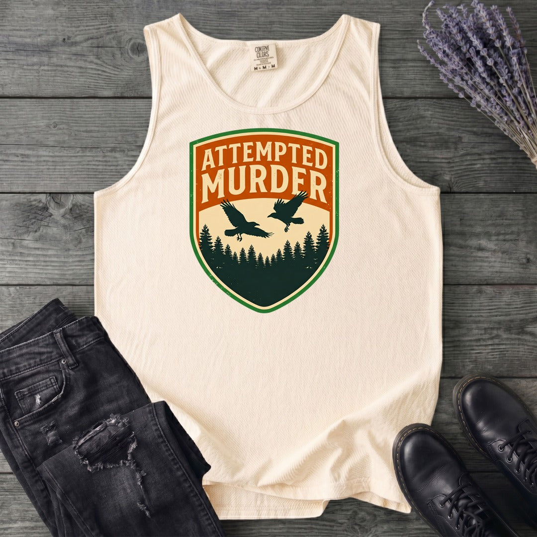Attempted Murder Crows Tank Top