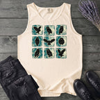 Grunge Owl Grid Tank Top