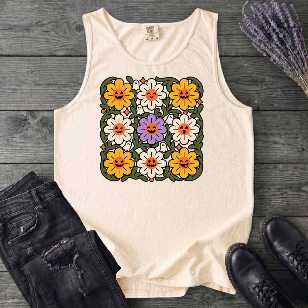 Spooky Floral Tank Top