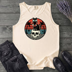 Tropical Cat and Skull Tank Top