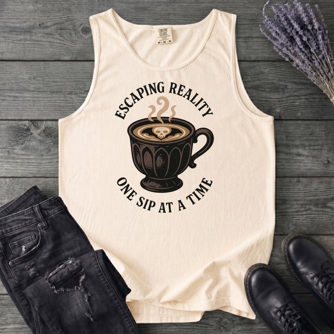 Escaping Reality One Sip At A Time Tank Top
