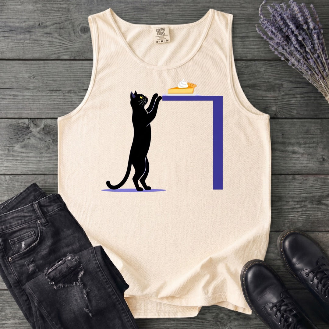 Black Cat Pumpkin Pie Tank Top
