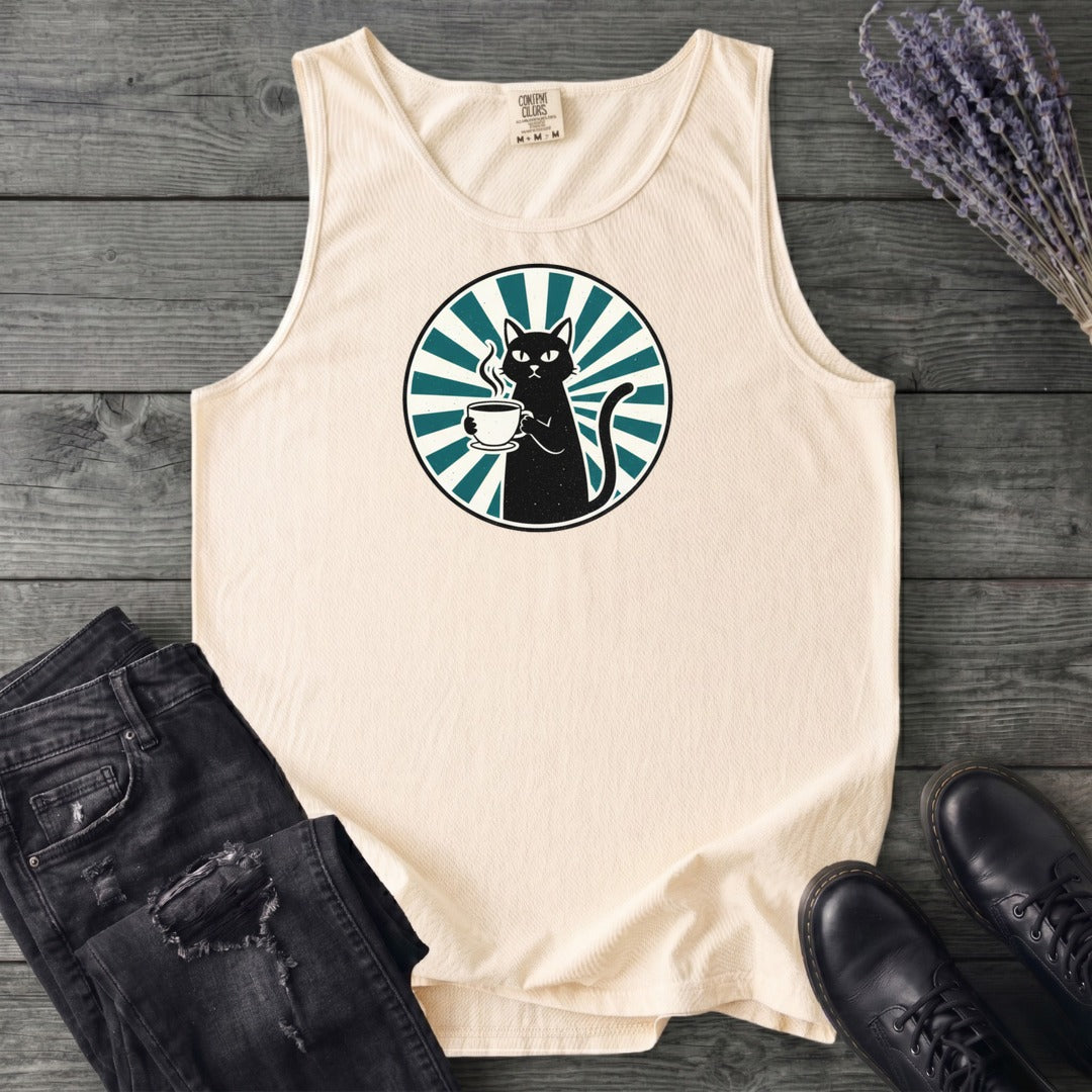 Black Cat Coffee Tank Top