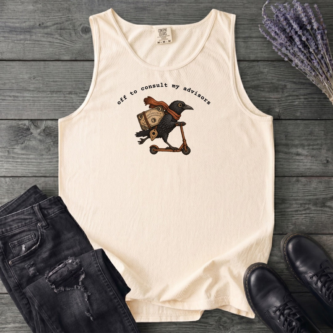 Off To Consult My Advisors Tank Top