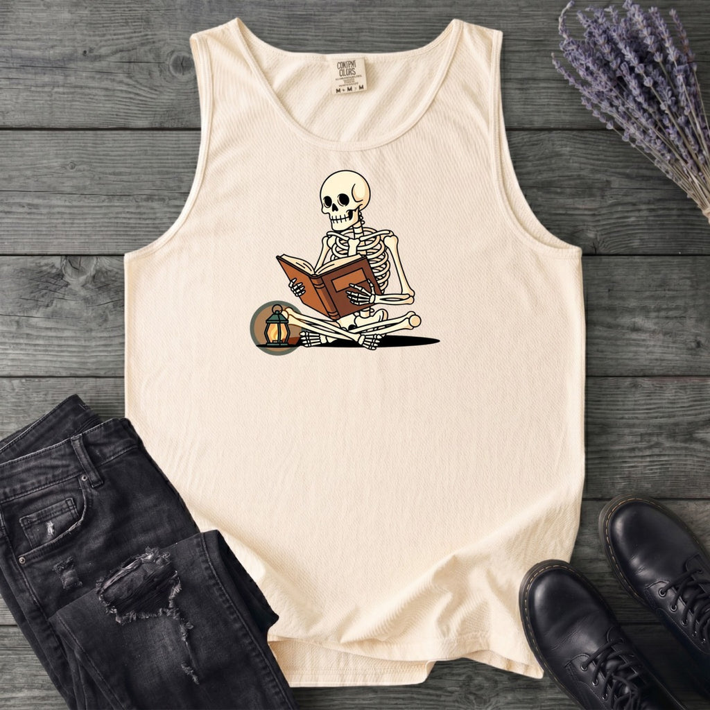 Skeleton Reading Tank Top