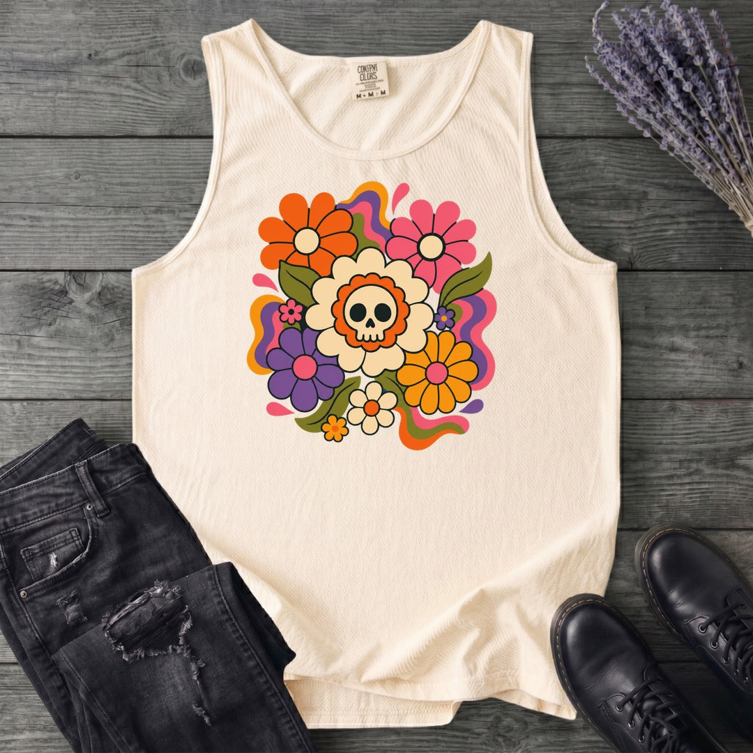 skull daisies Tank Top