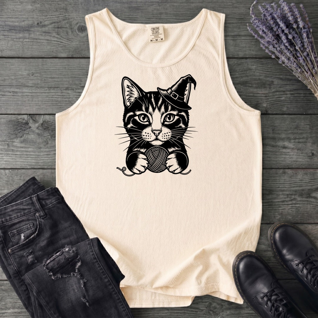 Witchy Yarn Cat Tank Top