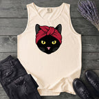 Black Cat Headband Tank Top