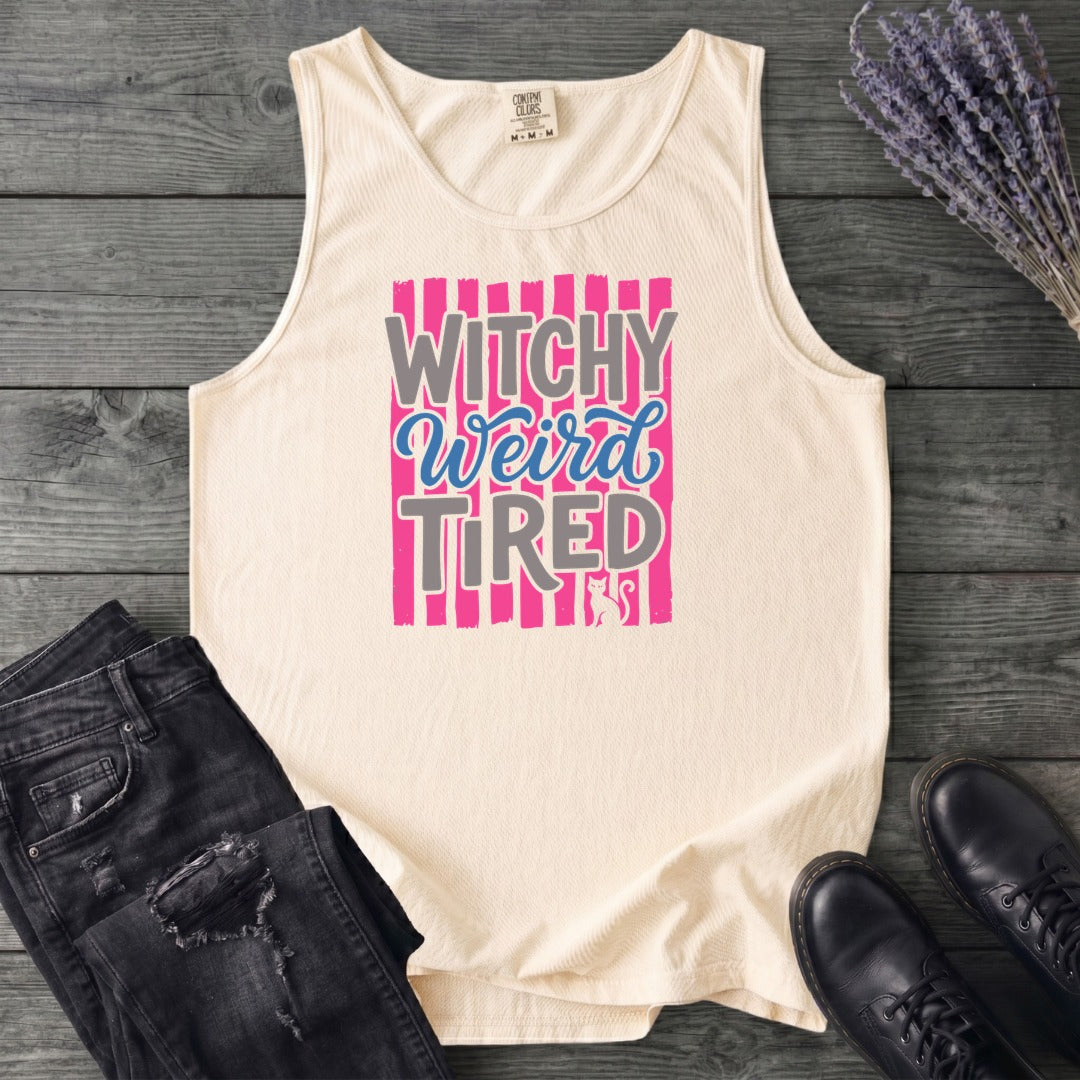 Witchy Weird Tired Tank Top