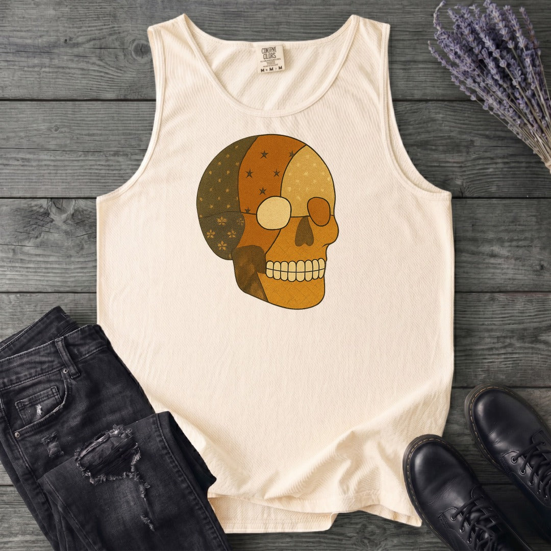 Patchwork Skull Tank Top