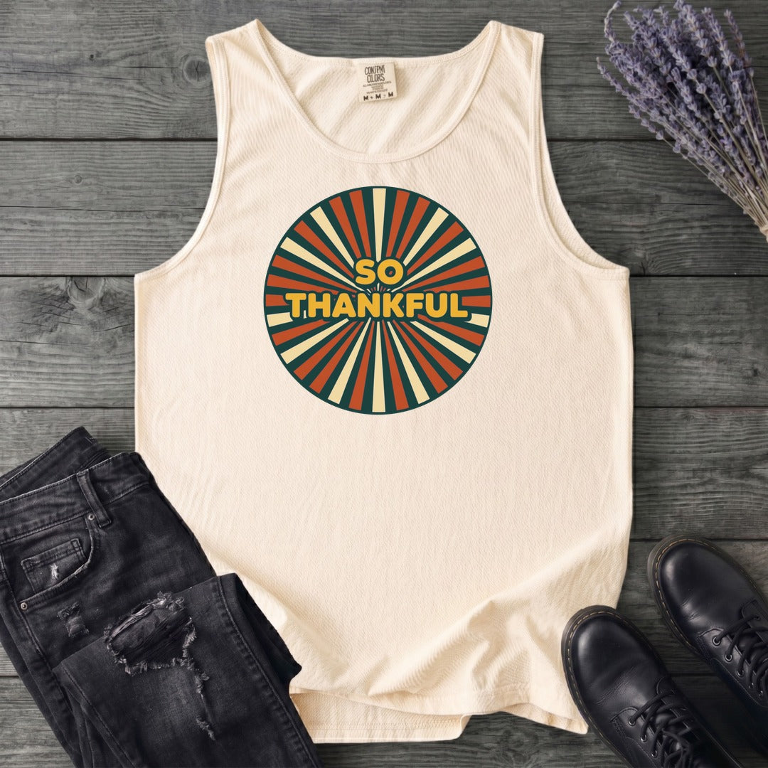 So Thankful Sunburst Tank Top