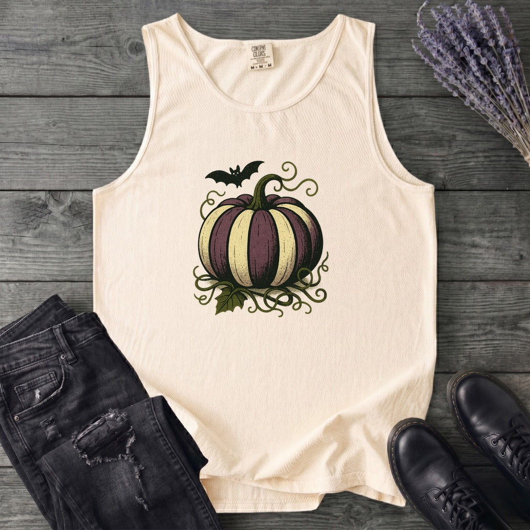 Striped Pumpkin Tank Top