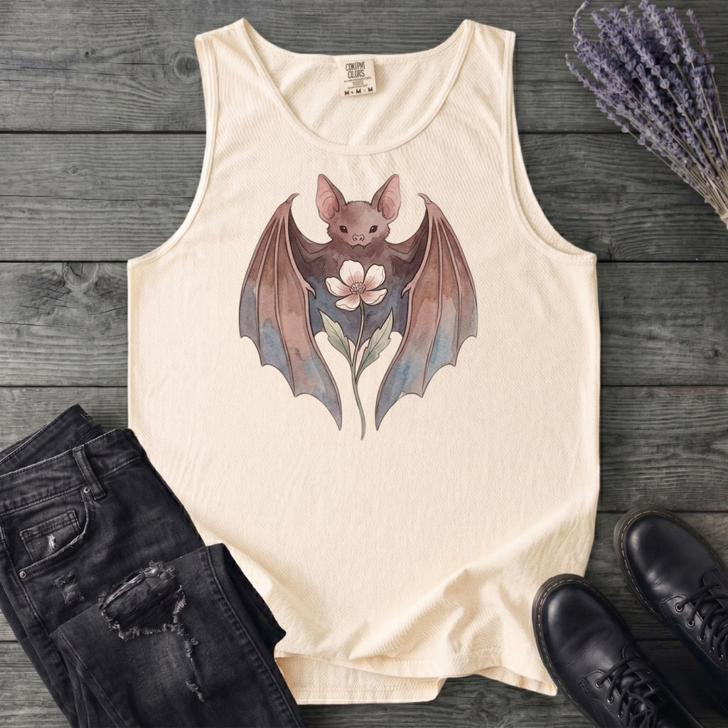 Watercolor Bat Tank Top