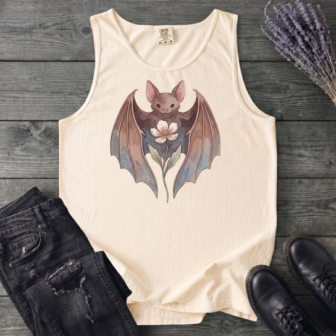 Watercolor Bat Tank Top