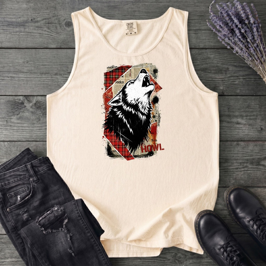 Grunge Howl Collage Tank Top