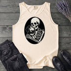 Skeleton Dachshund Hug Tank Top