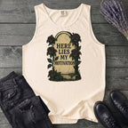 Here Lies My Motivation Tank Top