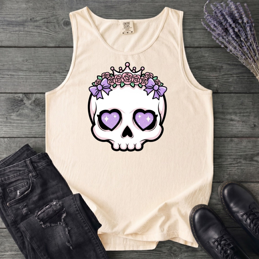 Cute Princess Skull Tank Top