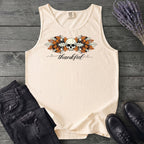 Thankful Leaf Swag Skull Tank Top
