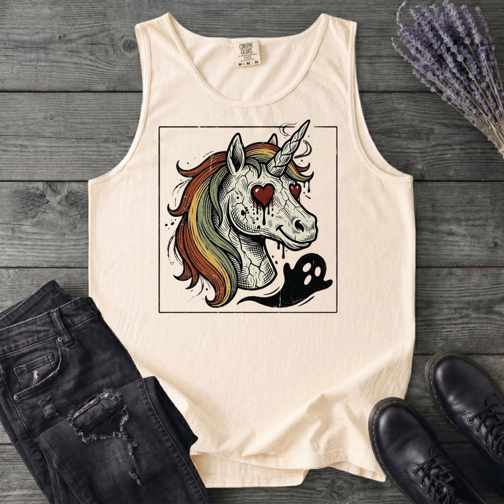 grunge zombie unicorn Tank Top