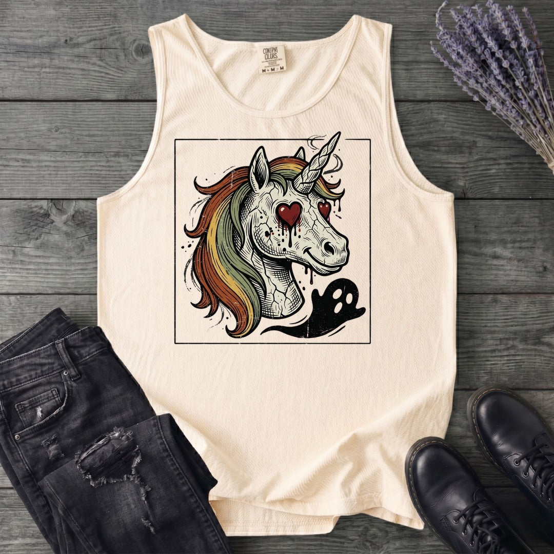 grunge zombie unicorn Tank Top