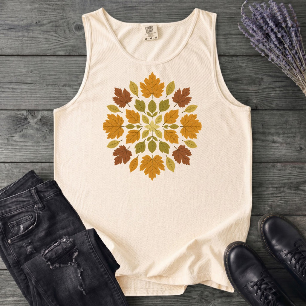 autumn leaves mandala Tank Top