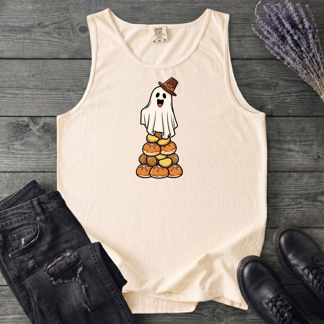 Stacked Bread Pilgrim Ghost Tank Top