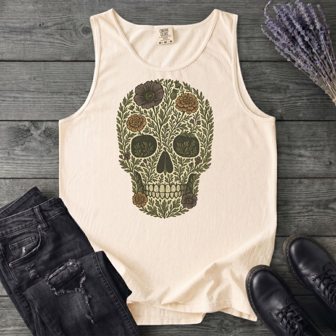 Wildflower Skull Tank Top