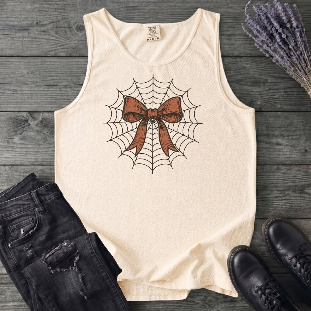 Spiderweb Bow Tank Top