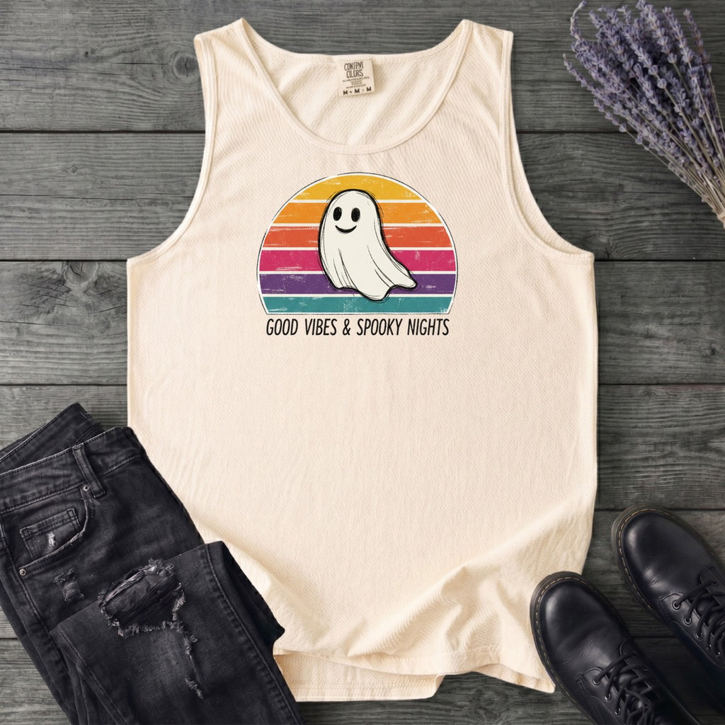Good Vibes And Spooky Nights Tank Top