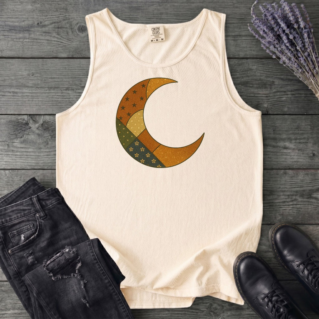 Patchwork Crescent Moon Tank Top