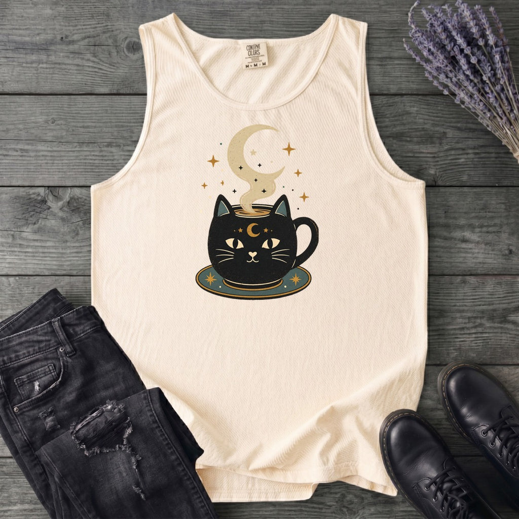 Celestial Cat Coffee Tank Top